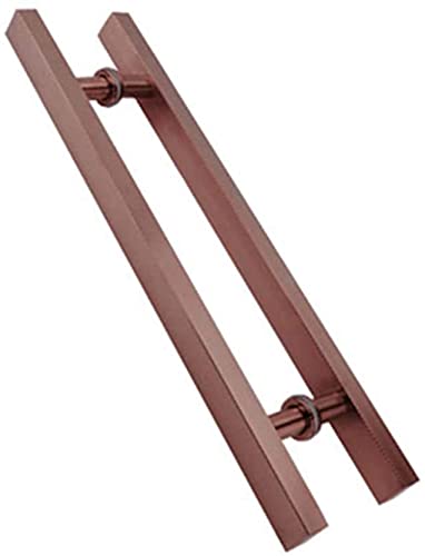 Poignée de barre en acier inoxydable robuste pour porte de magasin de luxe