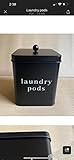 Laundry Pods Container - Laundry Pod Holder Storage Container w Lid for Laundry Pod Detergent Tablet...