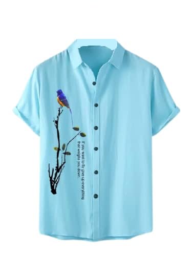 Image of Men's Lycra Digital Print Casual Shirt