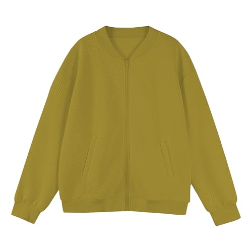 Teen Girls Ribbed Fleece Coats Plain Zip up Fleece Fall Casual Jackets Clothes with Pockets Knit Cuffs Outwear2