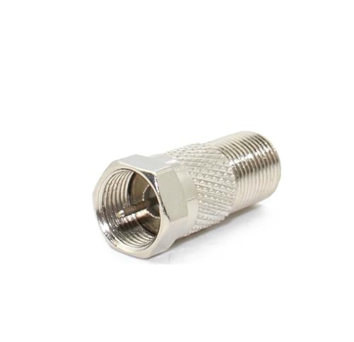 Adaptateur F vers TV IEC 90° - Connecteur câble coaxial en cuivre type 2 pour antenne