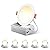 FREELICHT 6 Pack 4 Inch 5CCT Ultra-Thin LED Recessed Ceiling Light with Junction Box, 2700K/3000K/3500K/4000K/5000K Selectable, 700LM Brightness, Dimmable Canless Wafer Downlight, 10WEqv90W-ETL&FCC