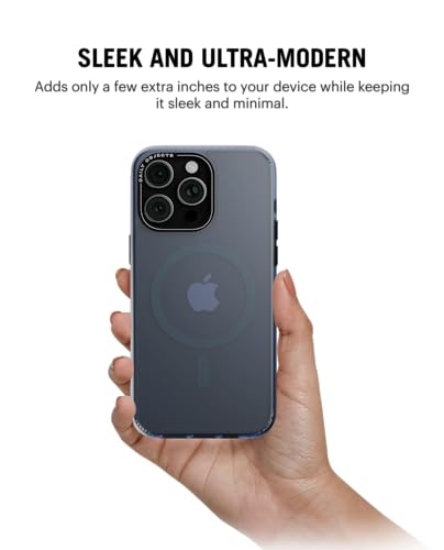 Image of DailyObjects Blue Nimbus Slim Magnetic Protective Cover Compatible with iPhone 14 Pro | MagSafe | Camera & Body Protection|Anti Shock,Scratch Resistant|Precise Cutouts Modern Design|Wireless Charging