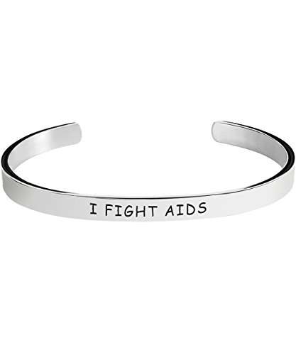 Funny option com hiv/aids awareness bracelet - stamped bracelets …