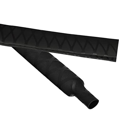 Weilan 35Mm X-Tube Heat Shrink Sleeve Wrap Tubing For Fishing Rod Grips With Non Slip Waterproof And Insulation Lengths Durable Repair39(1M,Black) #TOP3