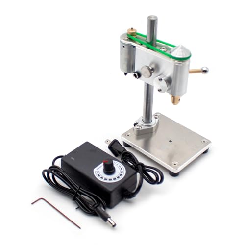 Aitoserlea AC 100-240V Micro Bench Drill Mini Drilling Machine with Speed Adjustable Power Adapter (3.175MM)