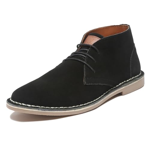 LOUIS STITCH Suede Leather Chukka Boot for Men | High Ankle Casual Office & Trekking Shoes | Hiking Boot | Stitch Down Desert LSSD