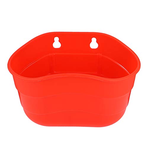 SUPVOX 1Pc Scooter Basket Durable Plastic Bike Basket for Boys Easy to Attach Handlebar Storage for Bicycles Red Color Present for Young Riders