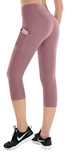 ESPIDOO Women's High Waisted Yoga Pants, Tummy Control Workout Pants for Women, 4