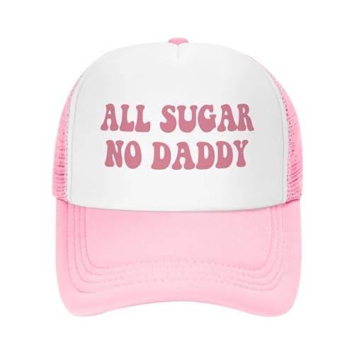 Image of You Find It Offensive? I Find It Funny Trucker Hats for Women Pink Men Funny Slogan Pink Hats for Men
