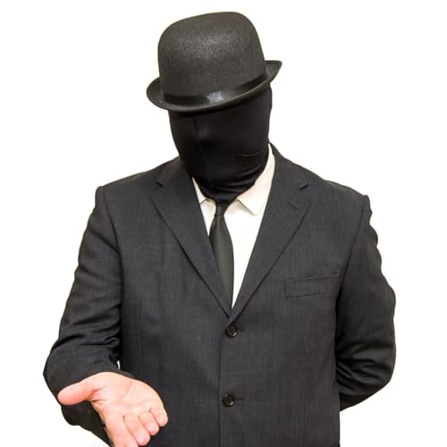 Tyrzol 2 Black Full Face Morph Mask - Unisex Faceless Mask for Halloween Party Costume, 32x 25 cm - Image 4