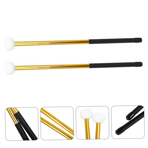 Baquetas metálicas con punta de fieltro para batería miniatura 6