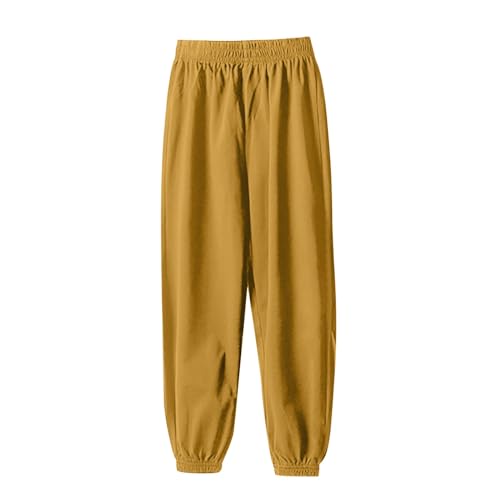 Boys Girls Cotton Sweatpants Athletic Pants Kids Elastic Waist Joggers Soft Running Sport Track Pants Sweatpants