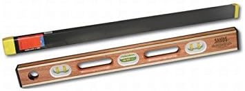 Kraft Tool SL12AB24C Sands Professional Brass Bound Level with Case, 24-Inch