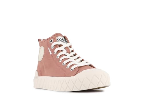 Image of Palladium Unisex Palla Ace Mid Organic Canvas Lace Up Sneaker