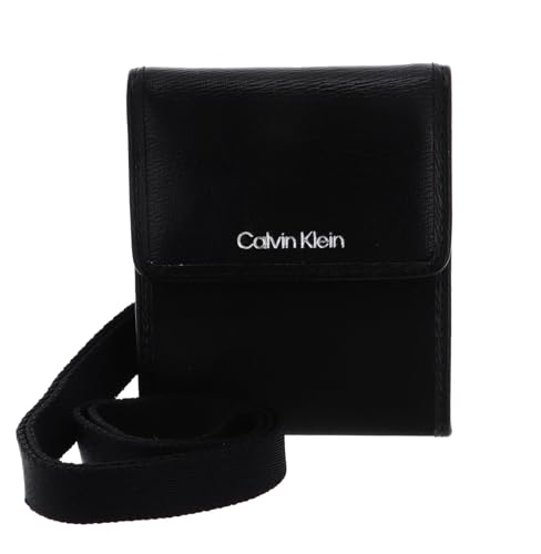 Calvin Klein étui pour carte de crédit en noir au fini premium