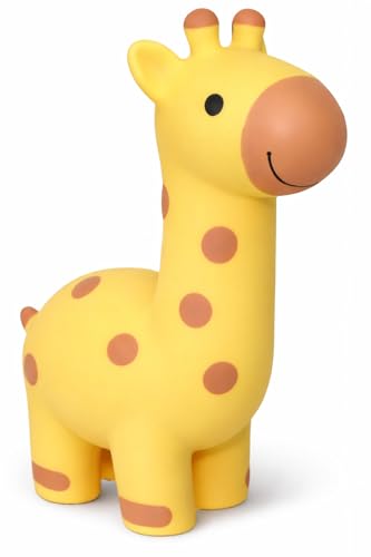 Multipet Giraffe Dog Toy | Latex Giraffe Dog Toy | Giraffes Squeaky Pet Toys | Squeaky Interactive Toys for Dogs (Yellow/Brown)