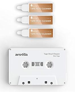 Arsvita Audio Tape/Cassette Head Cleaner with 3 Cleaner Solutions