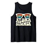 Aloha Summer | Estilo Retro Tropical Camiseta sin Mangas