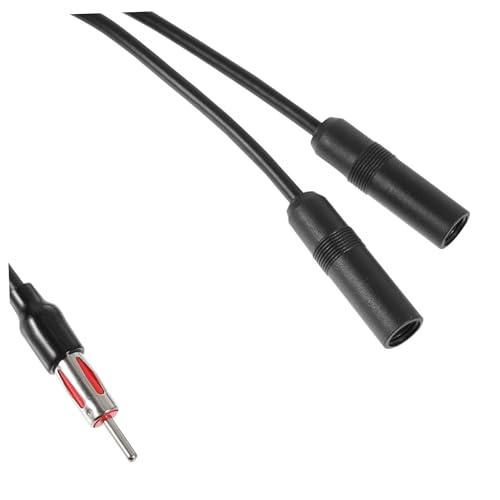 Adaptador de antena para coche macho a hembra con divisor de señal 5