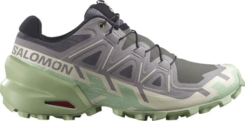 Salomon Womens Speedcross 6 Castlerock/Vanilla Ice/Smoke Green 7.5 Medium
