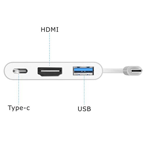 TUTUO Type C to HDMI Adapter Dock for Nintendo Switch, USB C to HDMI + USB 3.0-A + USB C PD (Power Delivery) Hub Converter for MacBook Pro 2017, Samsung Galaxy S20/Note 20 - Thumbnail 6
