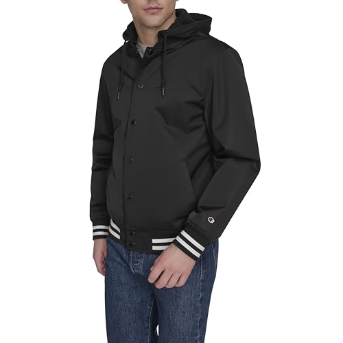 Champion Men's Lightweight Varsity Jacket with Jersey Hood3