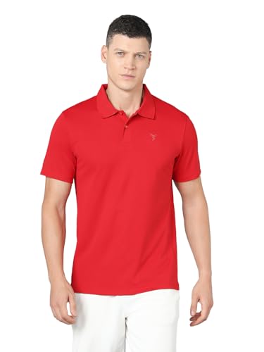 Image of TECHNOSPORT Men's Half Sleeve Polo T-Shirt Techno Dry Slim Fit