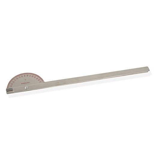 Gima – 180°-Robinson Goniometer, av rostfritt stål, i cm och tum, 17,5 cm 7"