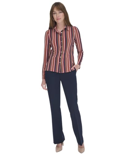 Tommy Hilfiger Women's Long Sleeve Soft Button...