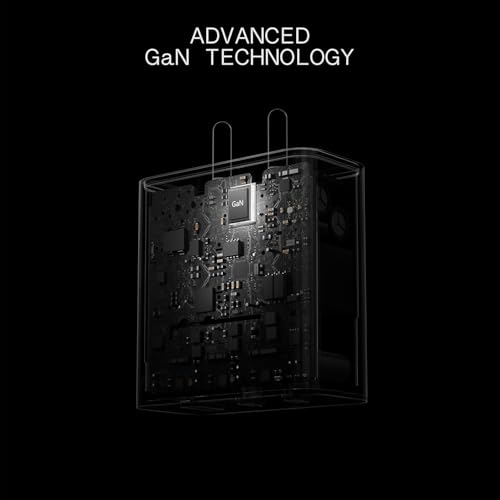 Image of BLACKSHEEP 65W Nothing Gan Trio Charger Adapter | 3 Port USB Type C to A Fast Wall Charging Adaptor Compatible with CMF Phone 1 /Nothing Phone 2a Plus / 2A / 2 / Phone 3a / 3a Pro /Buds /Ear Stick,-Black