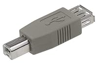 Algopix Similar Product 11 - USB A Female to B Male Adapter - Beige
