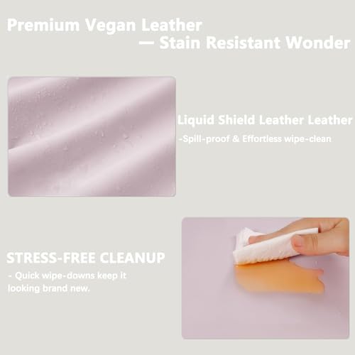 Baby Changing Pad, Waterproof Diaper Changing Pad for Dresser and Table, Leather Wipeable and Easy to Clean, Light Pink 78 * 40 * 11Cm - Image 6