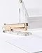 russell+hazel Acrylic Stapler, Clear with Gold-Toned Hardware, 1.375” x 2.75” x 6”