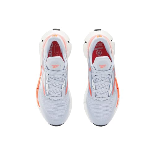 Reebok Men's Floatzig 1 Running Shoes, Pale Blue/Footwear White/Orange Flare, Men's Size 9