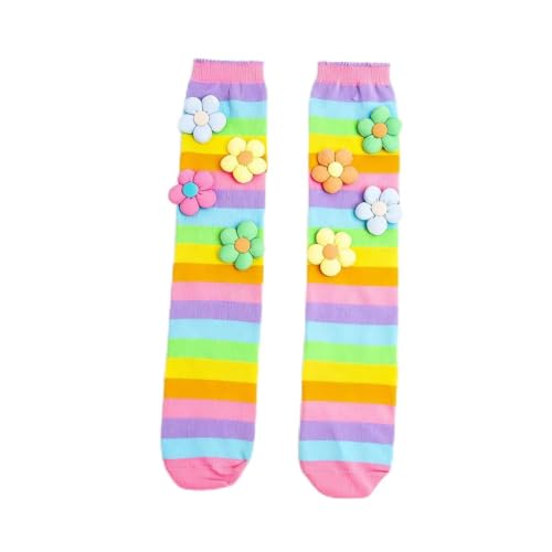 bobojuju Children's Fun Trendy Colorful Long Socks 3-15 year-old+Children's Fashion Versatile Socks