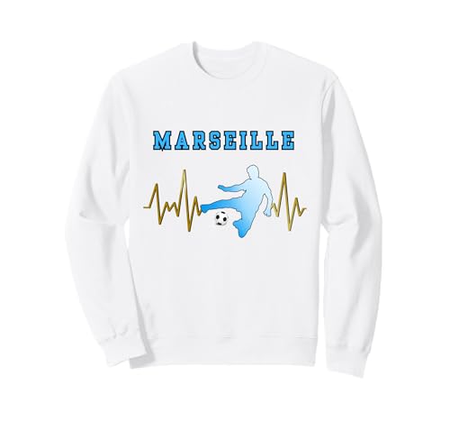 Marseille Homme Foot |idée Cadeau Marseillais Sweatshirt