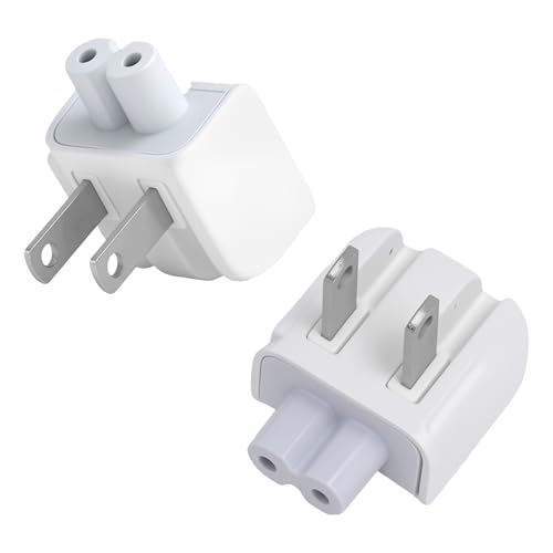 Adaptador de Viaje Europa a USA 2 Piezas - Adaptador Universal para MacBook, iPad, iPhone - Compacto y Seguro para Viajes a USA, Canadá, México