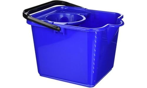 Addis Mop Pail and Wringer In Royal Blue 12L Capacity 27.5 x 35 x 24.5 cm