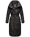 Produktbild Navahoo Damen Wintermantel Warmer Steppmantel extralang mit Gürtel Mirenaa Black Gr. M