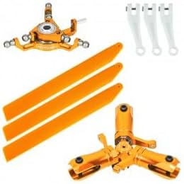 MICROHELI CNC Triple Orange Plastic Blades Conversion Set (Gold) - Blade Infusion 120