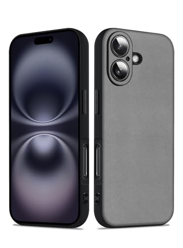 Coque iPhone 16 Plus anti-vibrations et antidérapante | Étui de protection ultra léger gris