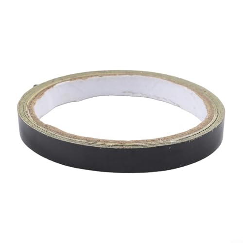 Cinta reflectante para coche para moto, bicicleta, llantas, carrocería, tiras de bricolaje para decoración, rollo de 5 m x 1 cm, adhesivo de seguridad en amarillo, naranja, blanco, negro mate (negro)