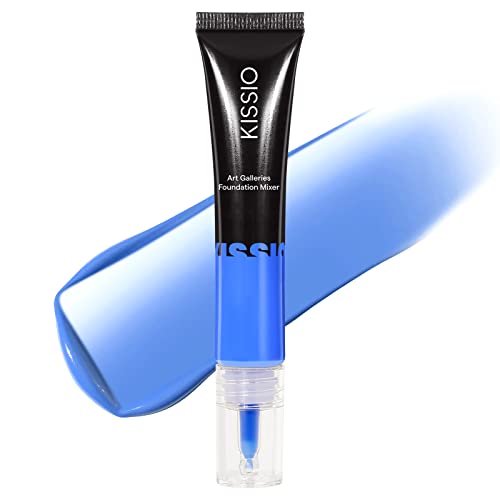 Kissio Blue Foundation,Foundation Mixing Pigment,Blue Pigment For Foundation,Color Corrector,Smooth And Light,Blends Easily With Foundation,Warm To Cold,Cruelty Free,0.67 Oz. #TOP19