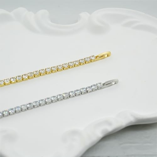 Smxyancht 18K Gold/Silver Plated 4mm High Carbon Diamond Classic Tennis Bracelet,Stainless Steel Silver Chain for women,size 7.5inch,Gold Bracelets jewelry for women (gold) by Smxyancht - Used condition - Image 7