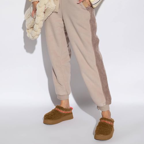 Platform Braid Slippers Mini Slippers Boots with Plush Fleece Lining Fuzzy Anti-Slip Snow Platform Slippers for Women3