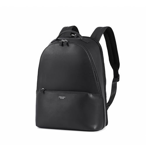 Carlheim Unisex Louvre Leather Backpack, black, M - Image 3