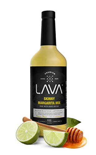 LAVA Premium Skinny Margarita Mix by LAVA Craft Cocktail Co., Low Calorie Margarita
