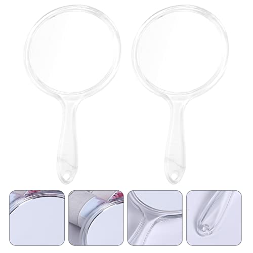 2 espejos dobles portátiles para maquillaje simple miniatura 5