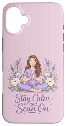 �����g�����Z�t Cottagecore ]�����g�Z�p Stay Calm Scan On �X�}�z�P�[�X iPhone 16 Plus �p